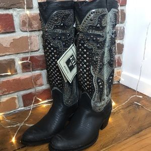 FRYE Deborah Deco Tall Boots (BRAND NEW)